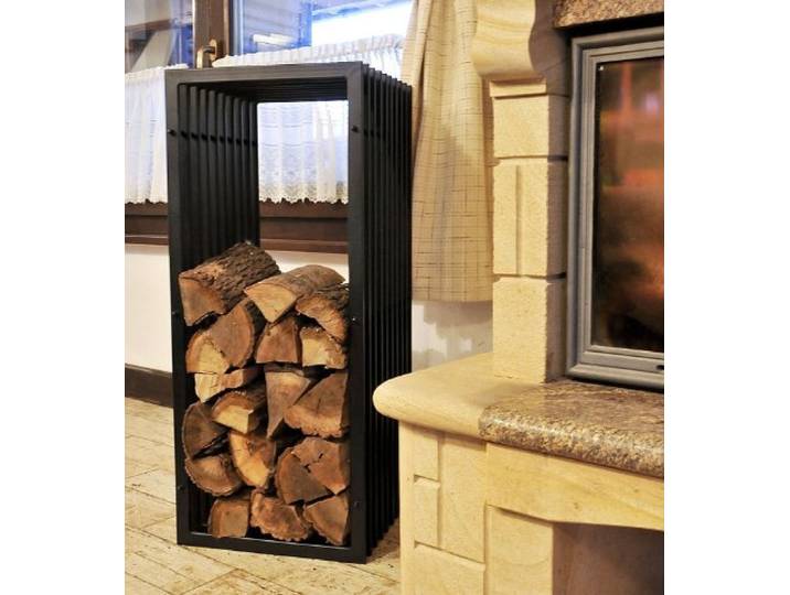 DanDiBo Kaminholzregal D-Stil Kaminholzständer 100 cm Holzkorb Kaminholzhalter Holzregal