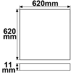 Isoled, Deckenleuchte, LED Panele (4550 lm)