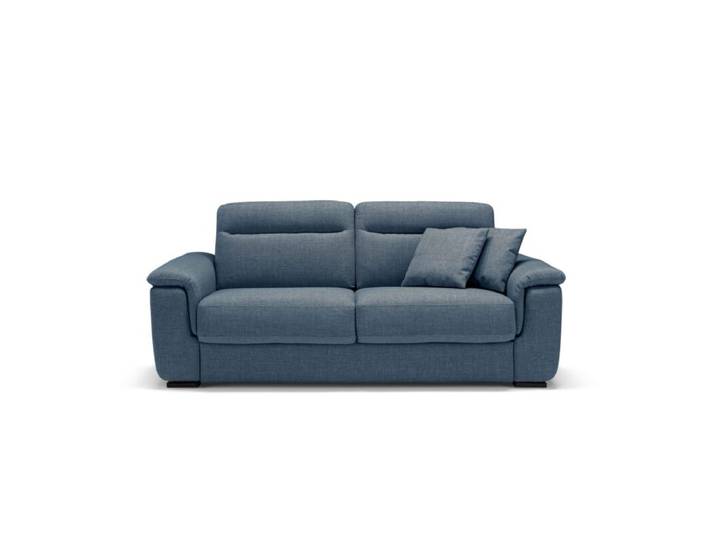 Dixx Divani Artu Schlafsofa mit abnehmbarem Bezug - bei 30°C waschbar - Gemini 643 blau Komfortabel und praktisch, mit Matratze, in zeitlosem Design, alle Bezüge abnehmbar, ideal für Gäste Schlaffunktion Zeitlos