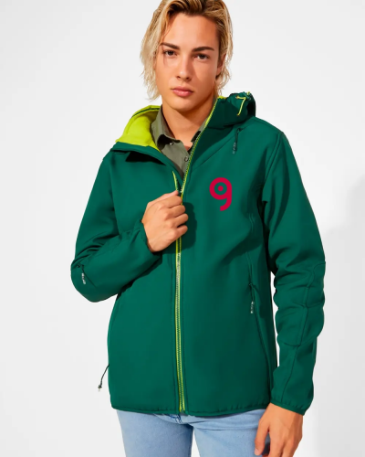 Giacca Softshell Siberia Roly, micropile, cappuccio removibile Personalizzate o neutre Roly