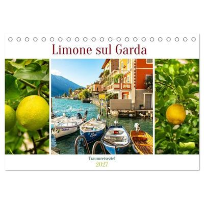 Limone sul Garda - Traumreiseziel (Tischkalender 2027 DIN A5 quer), CALVENDO Monatskalender
