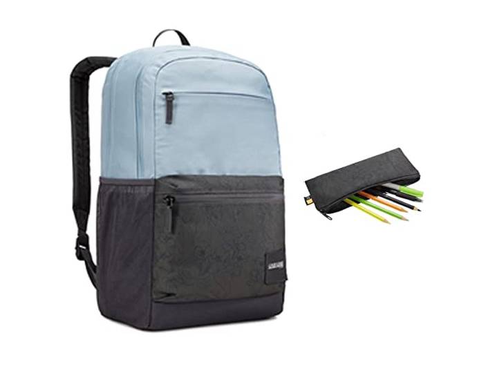 Case Logic Campus 2019 Vrijetijdsrugzak, meerkleurig (Asley Blue/Gry Delft), 49 centimeters, Casual rugzak
