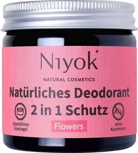 Niyok Deodorant + Antitranspirant Blumen 40 ml
