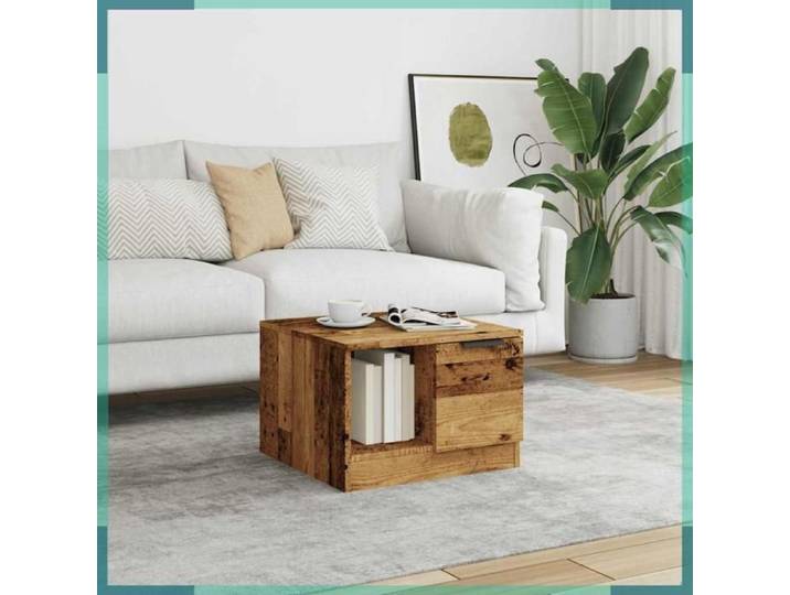 Table basse - 856848 - Vieux bois - 50x50x36 cm - Bois d'ingénierie