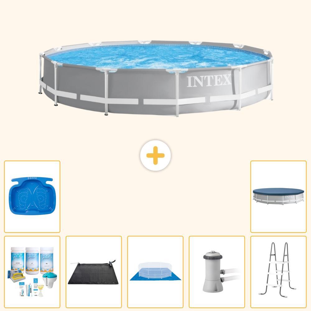 Prism Frame Pool Rund - 366x76 cm - 8-teilig S20524