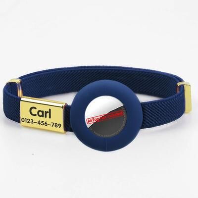 Inspire Essentials SafeTrack Personalized Breakaway Cat Collar With AirTag Holder 11