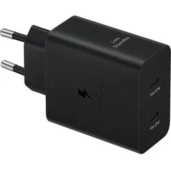 Samsung EP-T5020X 50W USB-C Schnellladeadapter Duo mit Kabel, schwarz