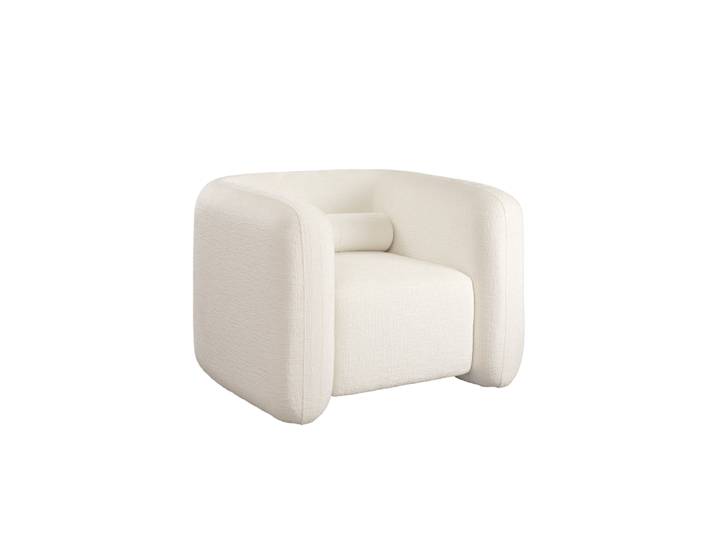Munich Sessel – Elfenbein-Chenille