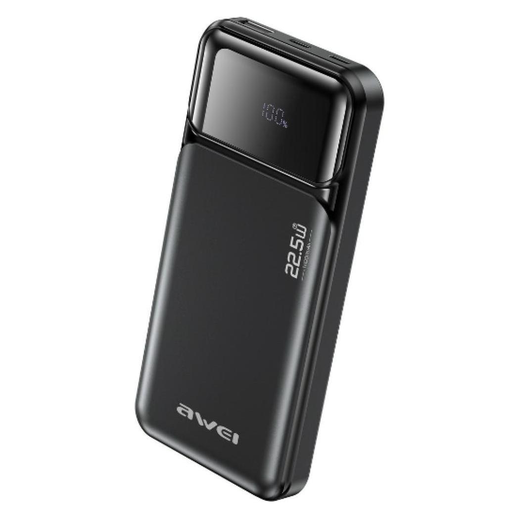 Awei Powerbank PA-90 10000mAh 22,5W PD 2xUSB-C black (10000 mAh, 22.50 W) (AWE000304)