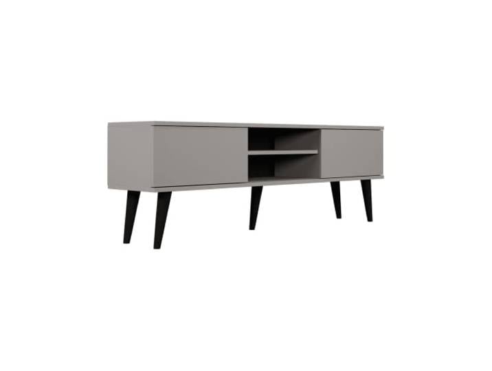 Kocot - Tv Schrank Schwarz - Regal für Fernseher - Fernsehunterschrank - Tv Lowboard Skandinavisch - Fernsehschrank - Fernsehtisch - Tv Möbel - Tv Kommode - Tv Schrank 160 cm