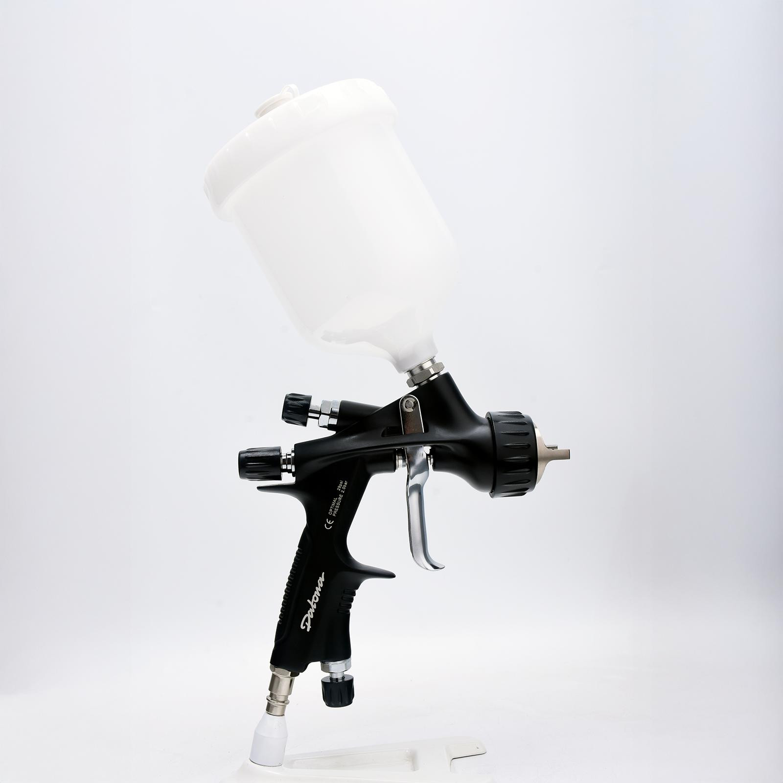 Datona Professioneel HVLP verfspuitpistool met bovenbeker 600 ml voor verf, lak en vernis