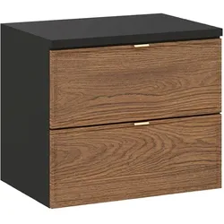 WASCHTISCHUNTERSCHRANK 60.2cm Elena Holz und Schwarz