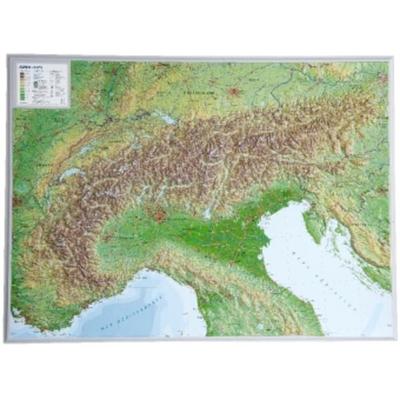 Alpen 1 : 1 200 000, Karte von Andre Markgraf,Mario Engelhardt, GeoRelief
