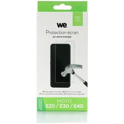 We-Vibe WE Verre trempé MOTOROLA E20 / E30 / E40 : Protection écran - anti-rayures - ant (Motorola Moto E20, Motorola Moto E30, Motorola Moto E40), Smartphone Schutzfolie