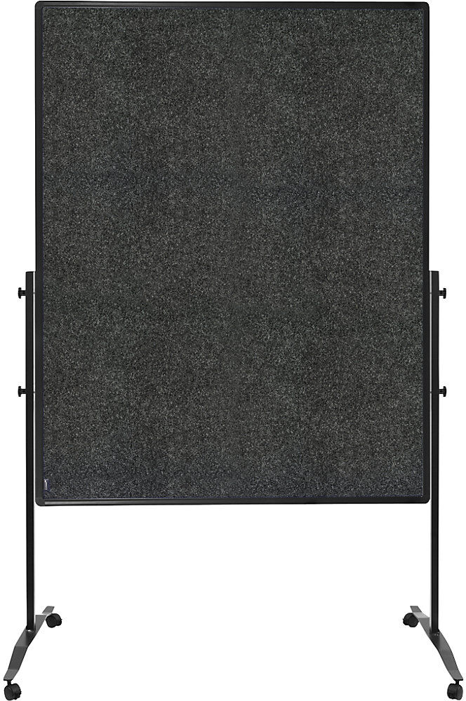 Moderationswand Premium Plus, Tafelformat 1200 x 1500 mm, Filz, anthrazit, fest Legamaster