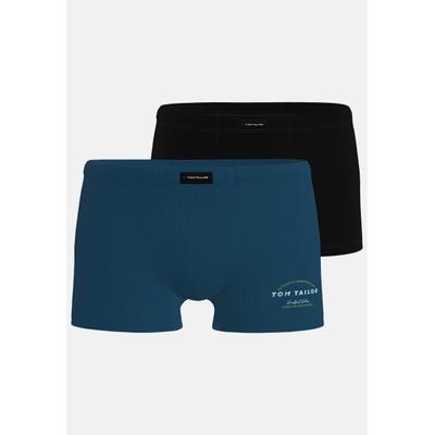 Hipster TOM TAILOR, Herren, Gr. 7, Single Jersey, blau (blau, dunkel, uni), Single Jersey, Obermaterial: 95% Baumwolle, 5% Elasthan, Unterhosen