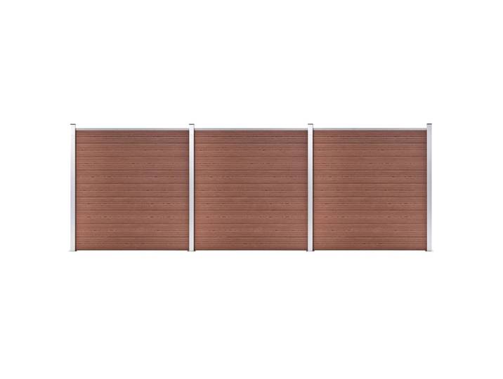 vidaXL Gartenzaun WPC 526x186 cm Braun
