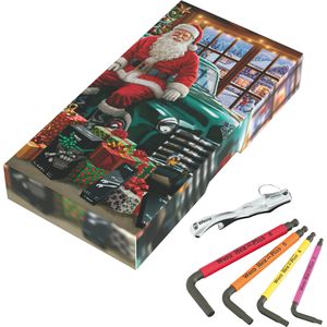 Wera Geschenkset Tool-Card Hex-Plus Christmas 2026, Werkzeug-Set mit Winkelschlüsseln & Flaschenöffner, 6-teilig