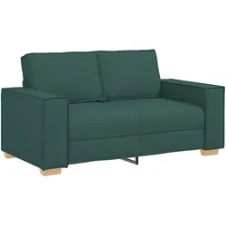 vidaXL 2-Sitzer Sofa Dunkelgrün 120 cm Stoff