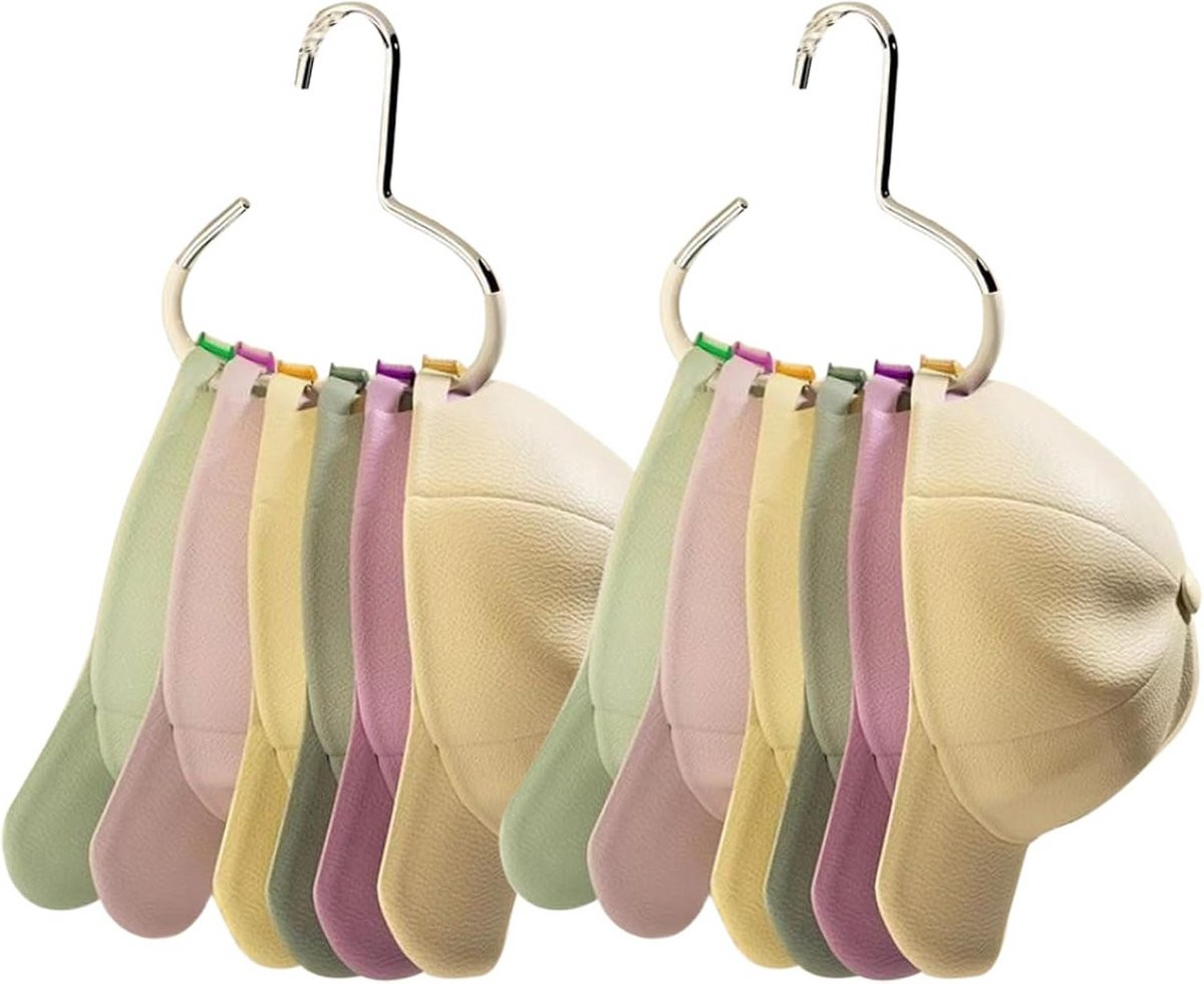 Multifunctioneel hoedenrek voor kledingkast met opslag voor 8 baseballpetten