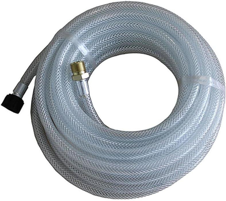 Wit geweven slangverlenging van 10 meter voor de tuin, 7 x 12 mm