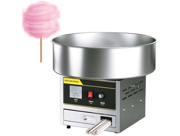 1200-Watt-Maschine Zur Herstellung Von Bunten Marshmallows Temperaturregelung, Mit 45 Cm Großem Zuckertopf Aus Edelstahl, Großer Aufbewahrungsschublade, Perfekt Für Familiengeburtstage