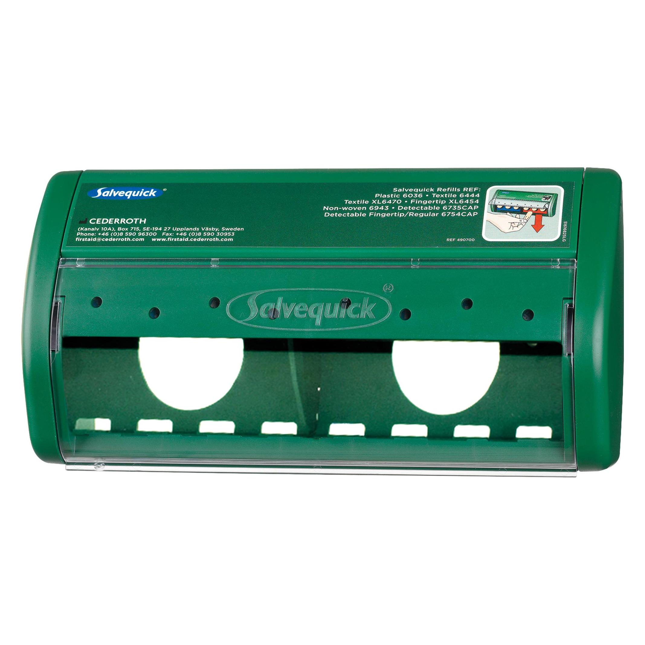 Salvequick Pflasterspender 23x11x5 cm (BxHxT) Polycarbonate grün (1x) (490710)
