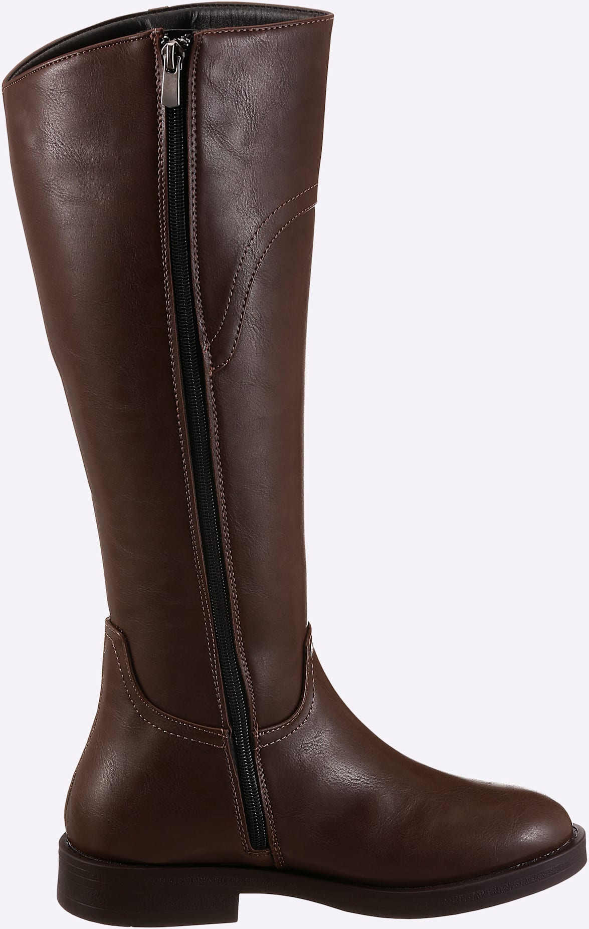 Stiefel HEINE, Damen, Gr. 38, braun, Synthetik, Schuhe Stiefel braun 38