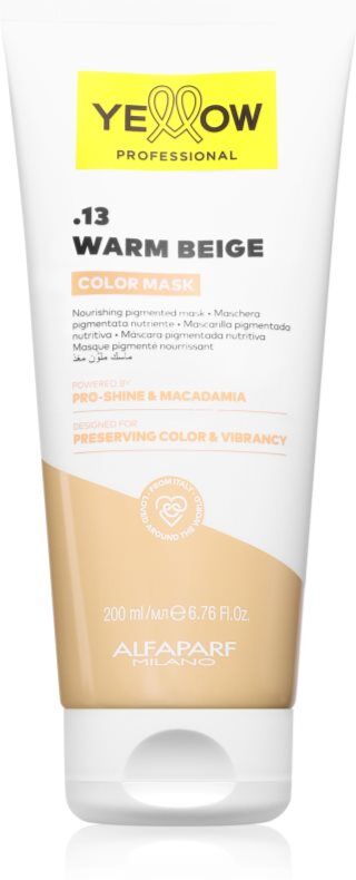 Yellow Professional Color Mask Bonding Color Mask teinte .13 Warm Beige 200 ml