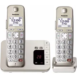 Panasonic KX-TGE262GN Duo Champagner, Telefon, Beige