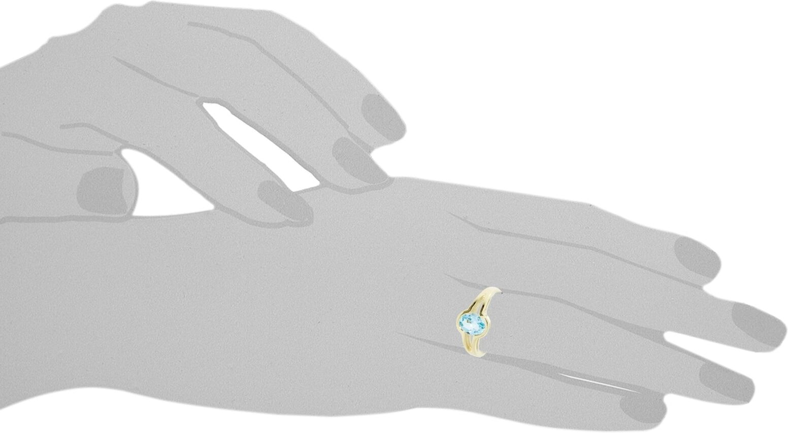 Fingerring OSTSEE-SCHMUCK "Ostsee-Schmuck Ring Kristen Ring Kristen" Gr. 60, gold (weiß, neutral), Fingerringe, Damen, 60 (19,1), Gelbgold 333, Fingerring