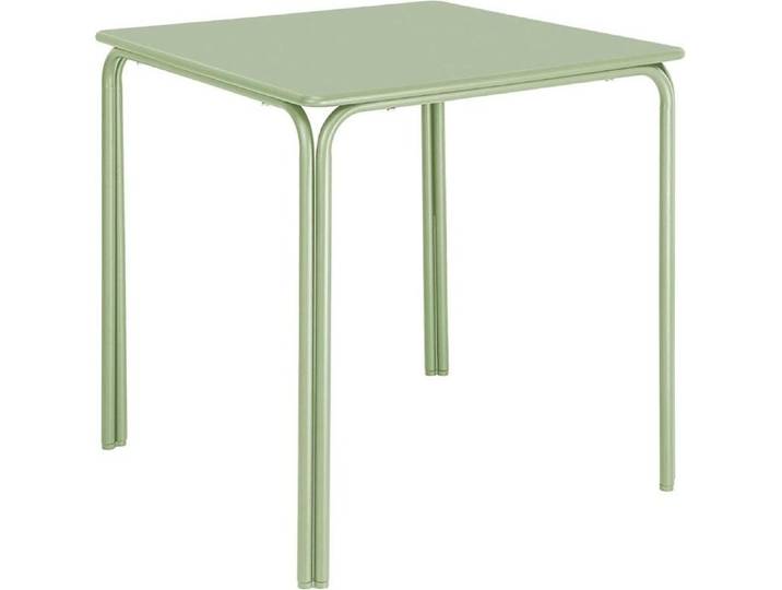 Table carrée en acier Bolero Adeline 700 mm vert clair