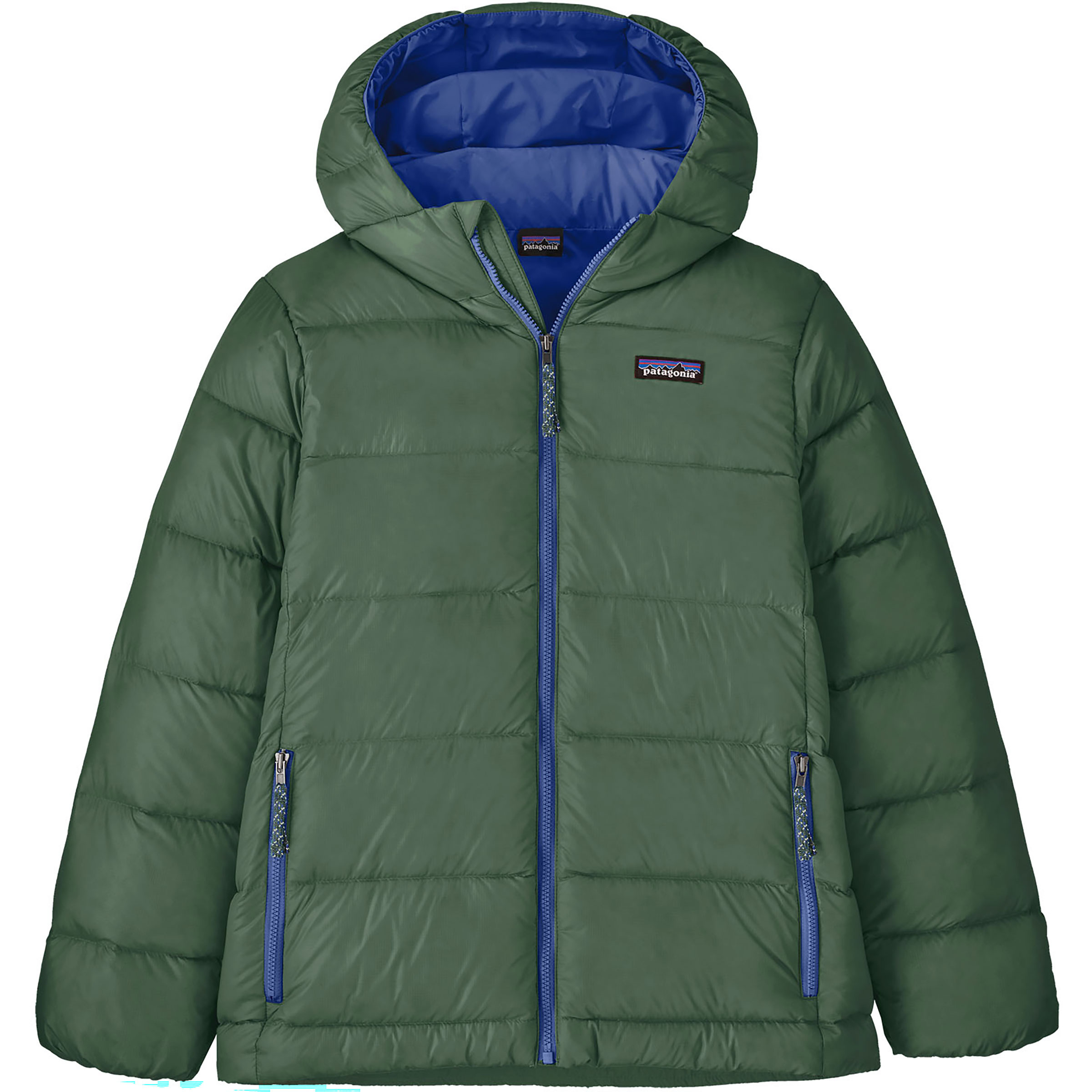 Patagonia Hi-Loft Down Kinder Isolationsjacke blau Größe 156 Lifestyle | Skifahren Windabweisend Wasserabweisend