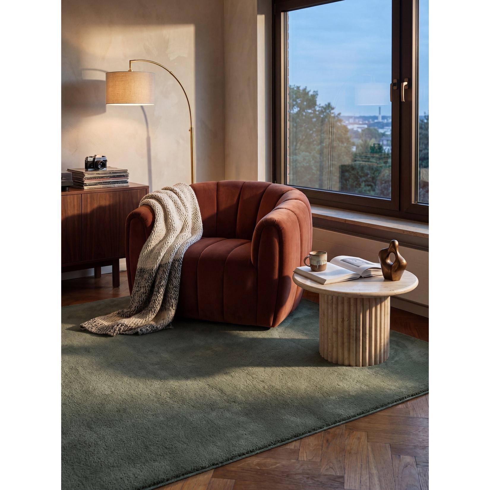 Teppich Antirutsch Waldgrün 160x220 cm - ALDAN Kadima Design