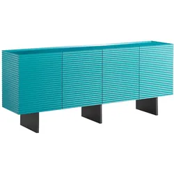 SIDEBOARD LYNN Blau Holz