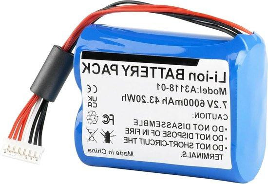 Oplaadbare Accu 6000 mAh Zwart voor Muziek Luisteren