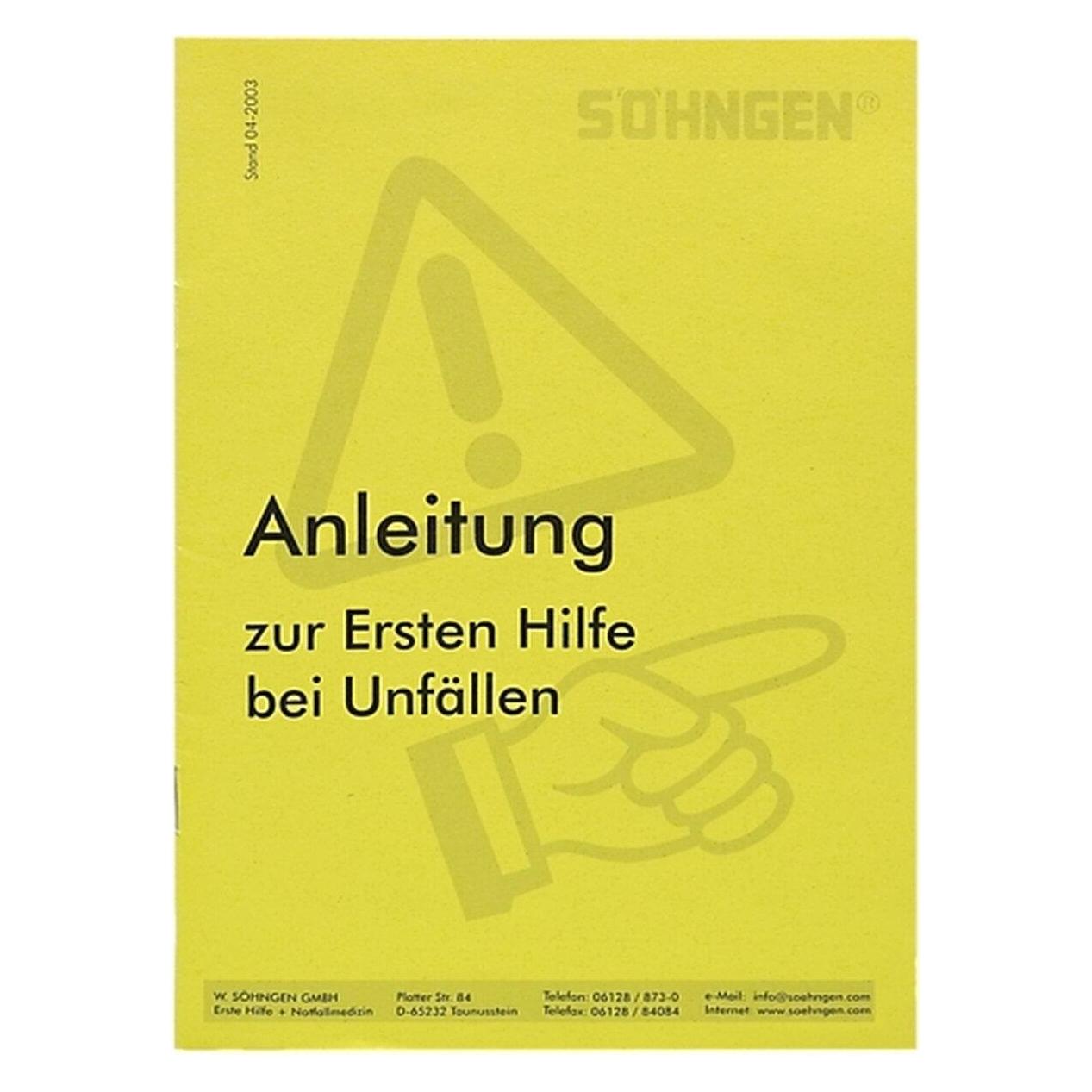Söhngen Erste-Hilfe-Anleitung, 1 St. (Erste Hilfe Set Zubehör) (8001004)