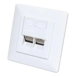 Intellinet 771900 Steckdose 2 x RJ-45 Weiß