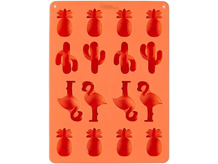 Wilton Silicone Mould Siliconen Vorm, Pineapple/Cacti/Flamingo