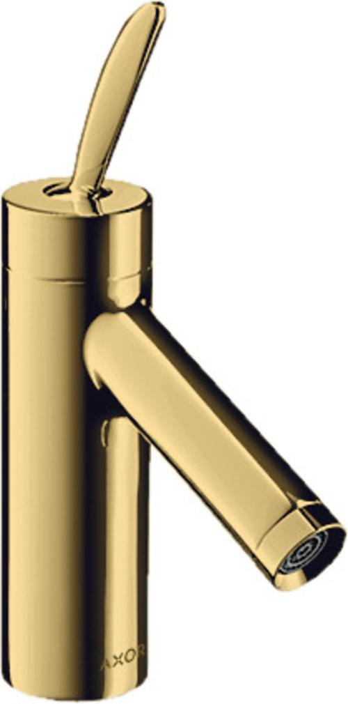hansgrohe Waschtisch-Einhebelmischer 70 Axor Starck Classic A 106mm, unverschließb. Abl., po gol opt