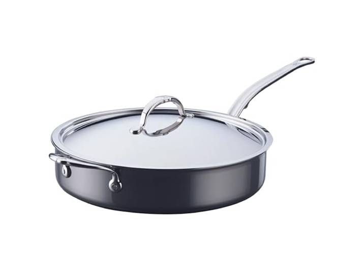 Hestan NanoBond-Kollektion – Edelstahl-Titan-Schmorpfanne, Induktionskochfeld-kompatibel, 5 Quart