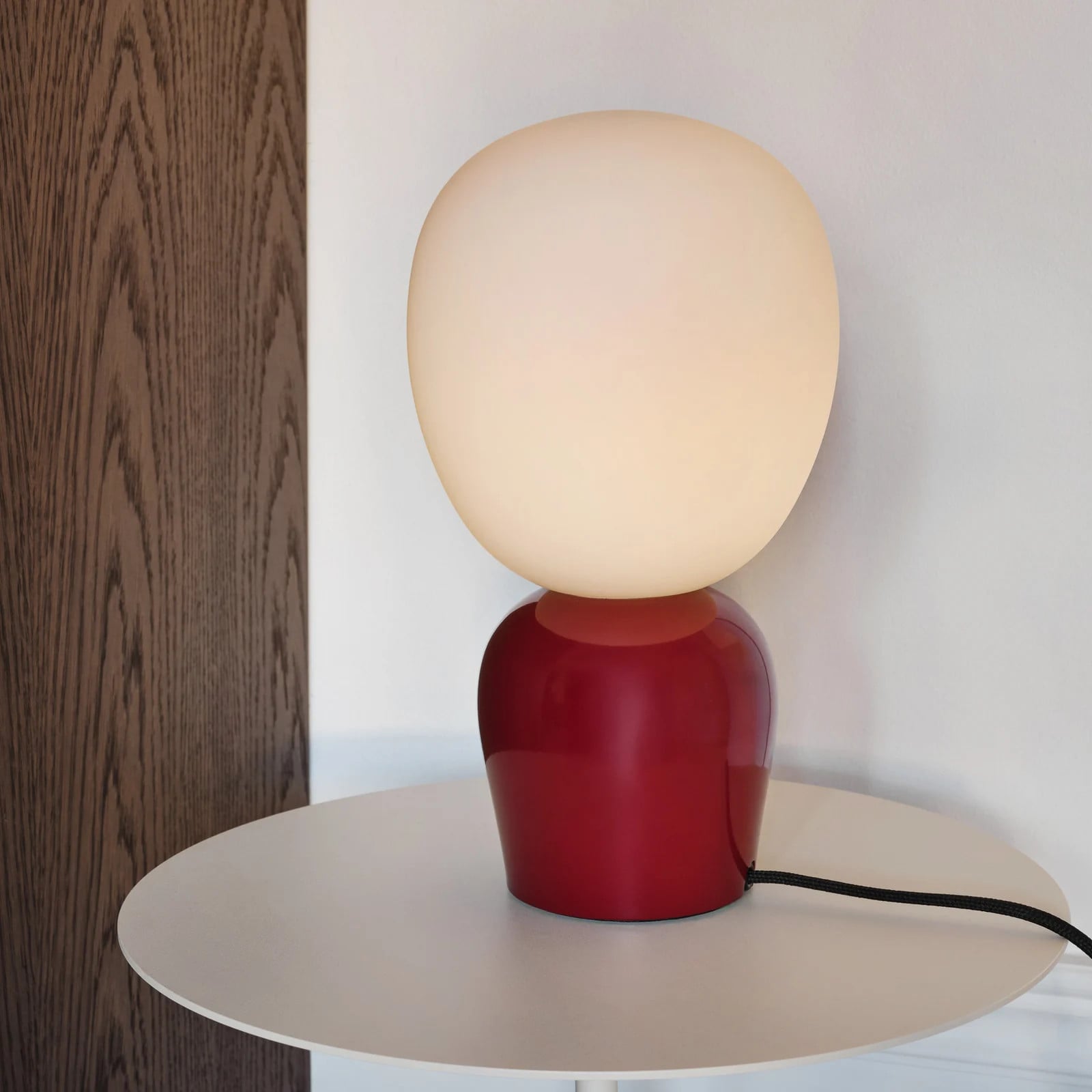 Belid Buddy tafellamp, rood, metaal/glas, Hoogte: 33,5 cm