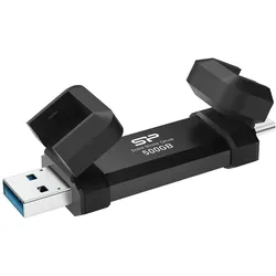 Silicon Power DS72 (0.50 TB), Externe SSD, Schwarz