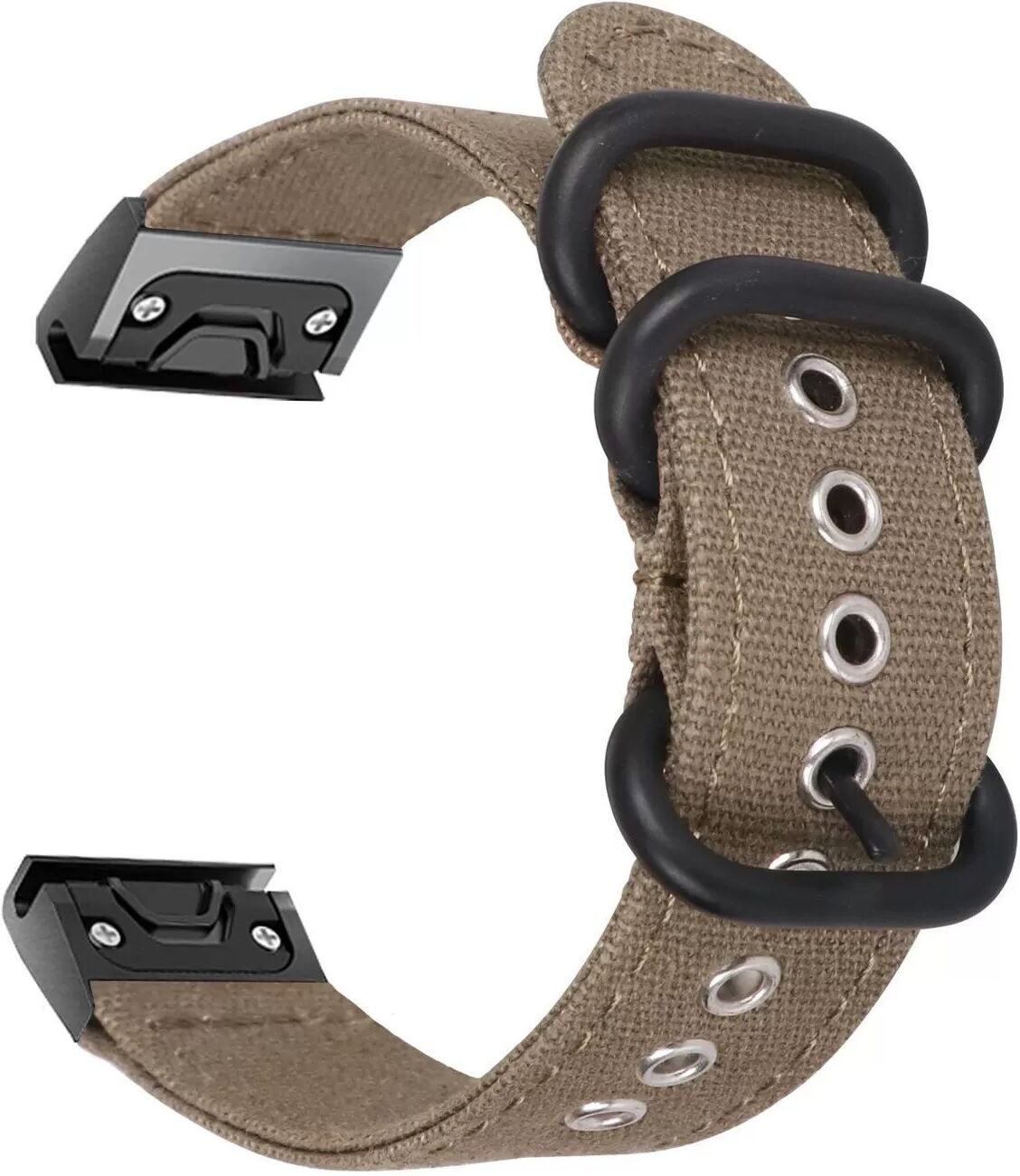 INF Bracelet de montre en toile 26 mm compatible avec Garmin Fenix 7X Pro/7X/6X Pro/6X/5X Plus/3/3HR Vert