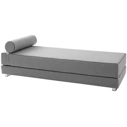 Softline Schlafsofa Lubi Filz hellgrau, Designer Kurt Brandt, 82x44 cm
