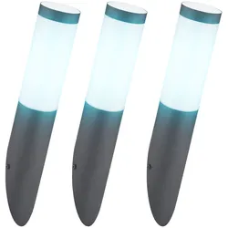 3er Set Wand Fackel Lampen App Sprach Handy Steuerung Außen Leuchten dimmbar im Set inkl. RGB LED Leuchtmittel