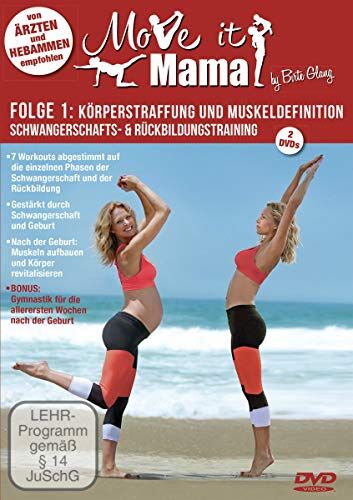 Birte Glang - Move it Mama - Schwangerschafts- & Rückbildungstraining Folge 1: Körperstraffung und Muskeldefinition [2 DVDs] - Preis vom 30.09.2026 09:01:18 h