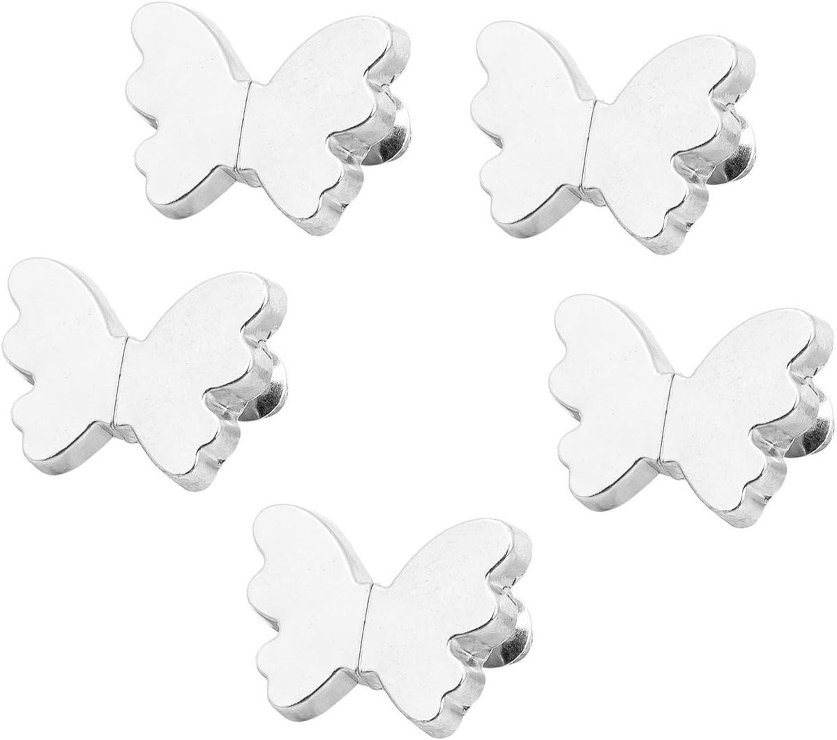 Magnetische Gordijnsluitingen Zilver - Gordijngewichten voor Privacybescherming - Breedte: 6 cm