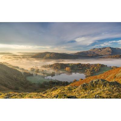 Fototapete PAPERMOON "Landschaft", bunt, B:2,5m L:1,86m, Vlies, Tapeten