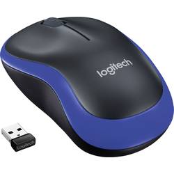Logitech M185 Maus Funk Optisch Blau 3 Tasten 1000 dpi 910-002236